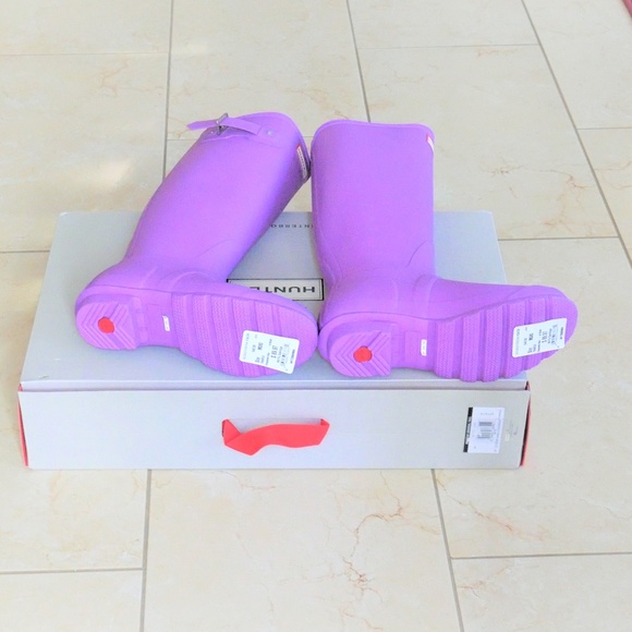 HUNTER Original Tall Waterproof Rain Boots Sz 7or8 - Picture 5 of 6